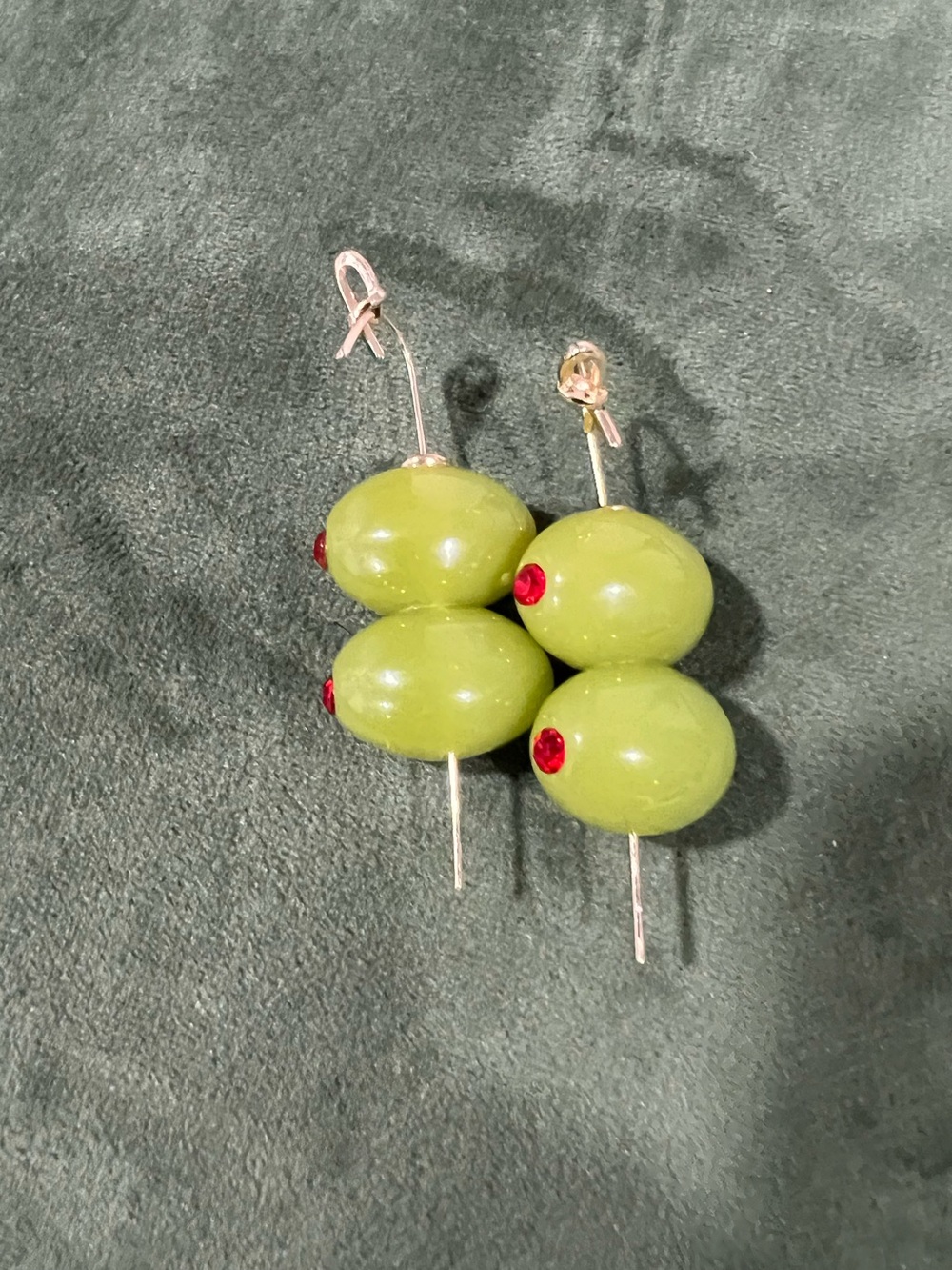 Olive with Pimento earrings. - Picture 11 of 12